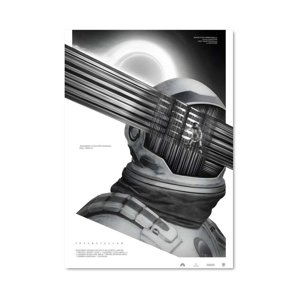 Poster captivant d'art Interstellar